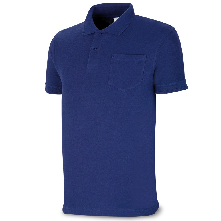 Polo manga corta 100% algodón azulina 1288-POLZ - Referencia 1288PAMCAZ